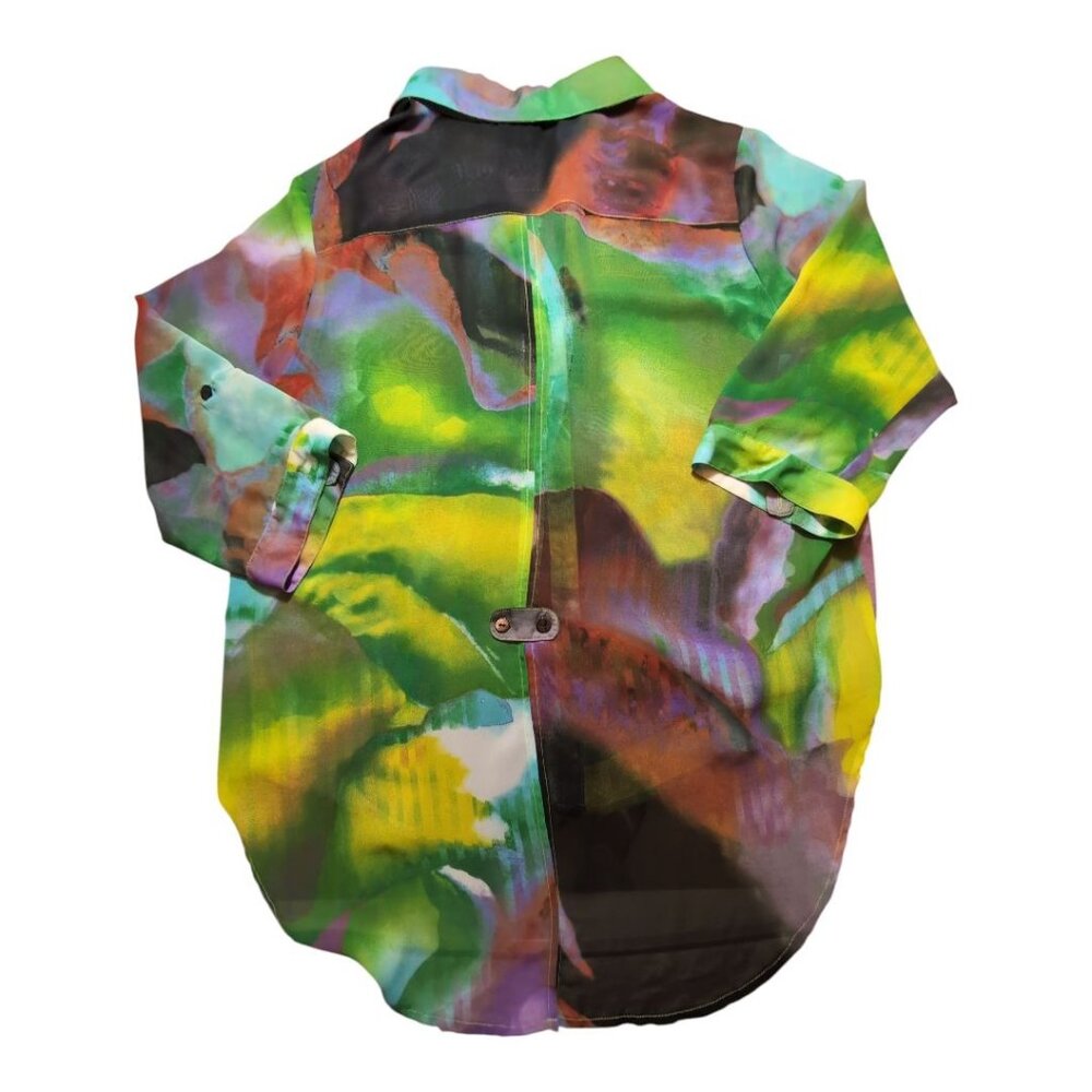 Clara Sunwoo 2 piece Tunic and Tank Top Set Large Art to Wear Lagenlook Artsy - Picture 4 of 13